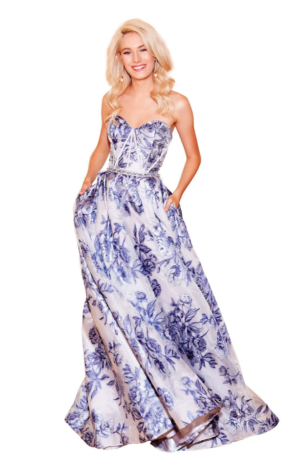 Clarisse 3702 Indigo Silver