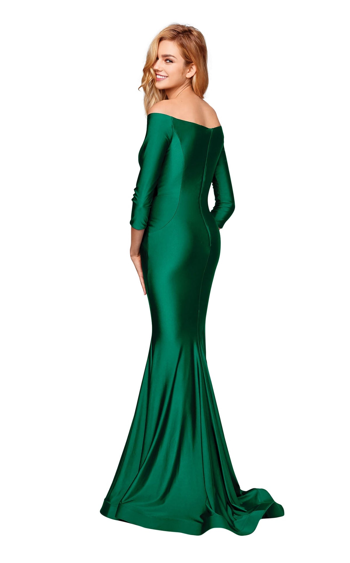 forest green mermaid dress Clarisse 3841 Dress