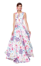 Clarisse 3874 Floral-Print