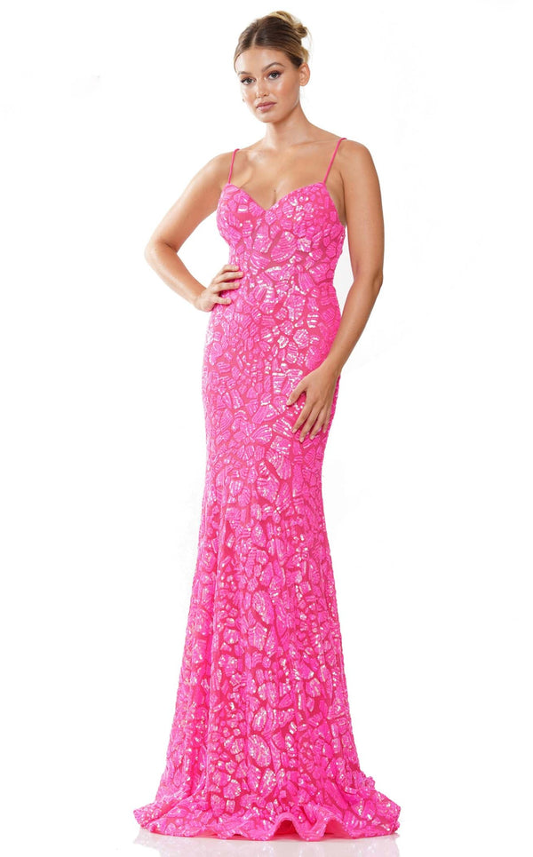 Colors Dress 3113 Hot-Pink