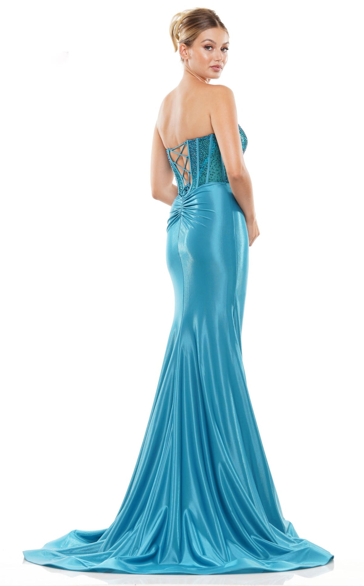 colors prom dresses Colors 3138 Prom Dress - Teal