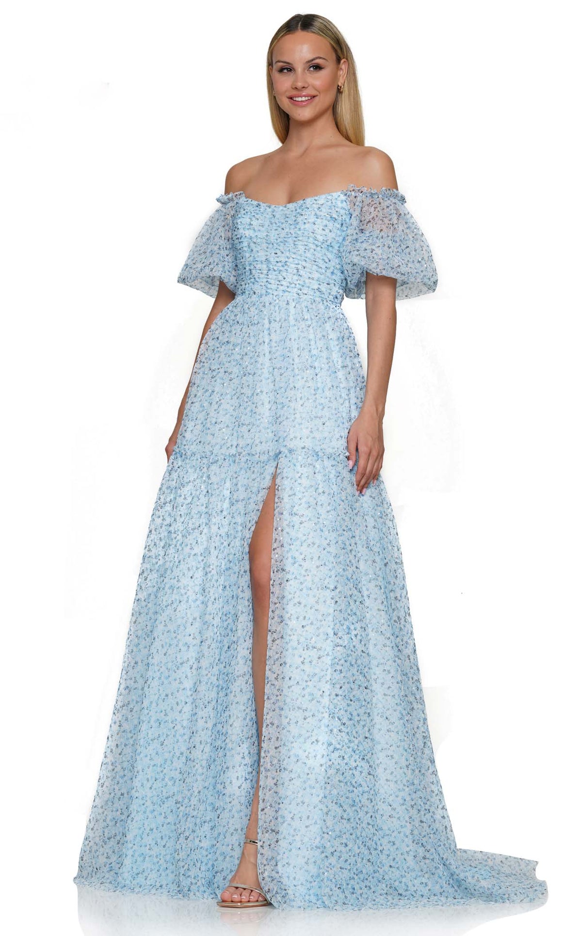 Colors 3190 Prom Dress - Light Blue | NewYorkDress