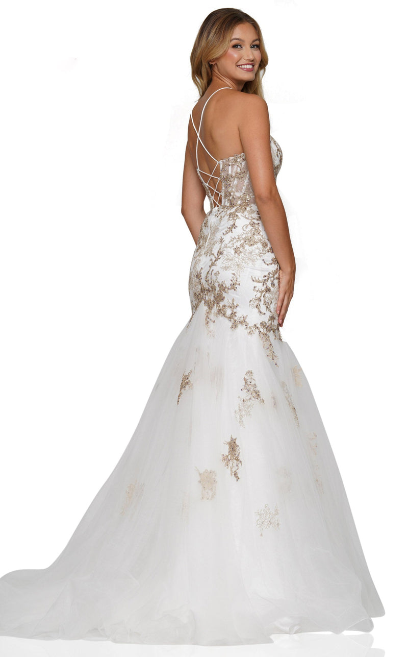 Colors Dress 3198 White/Gold