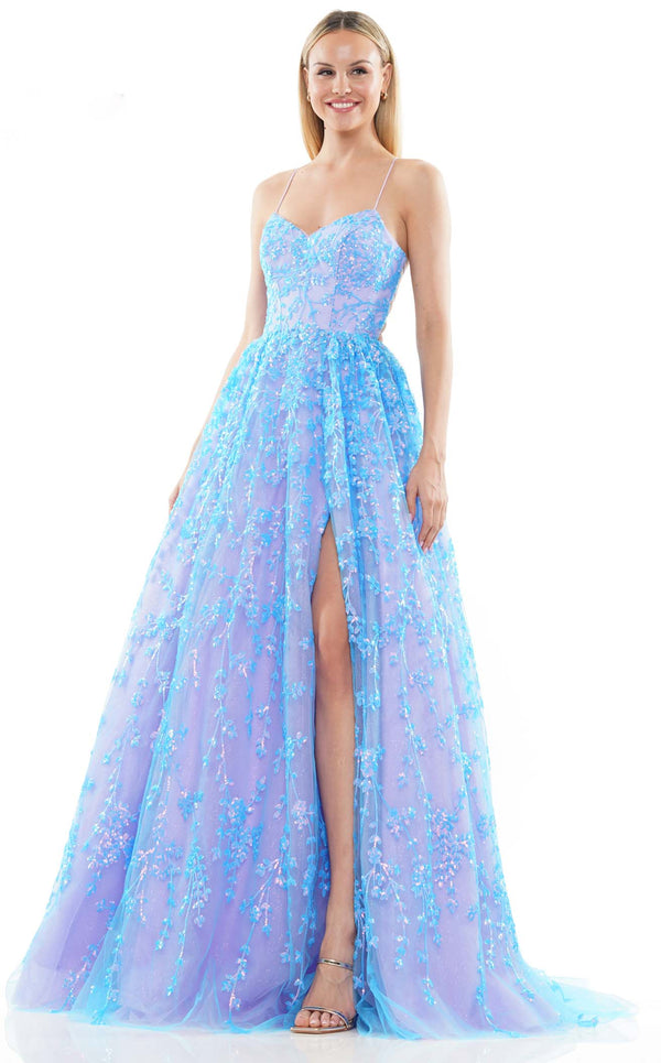 Colors Dress 3247 Blue-Lilac