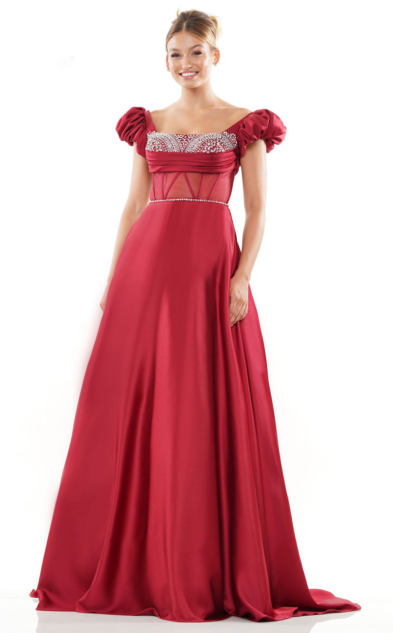 Colors Dress 3249 Wine