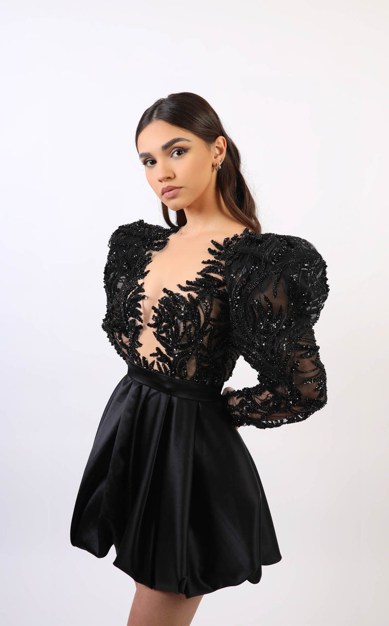 Chvmpayne Collection DL100 Dress Black