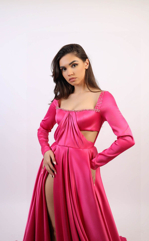 Chvmpayne Collection DL106 Dress Pink