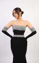 Chvmpayne Collection DL109 Dress Black