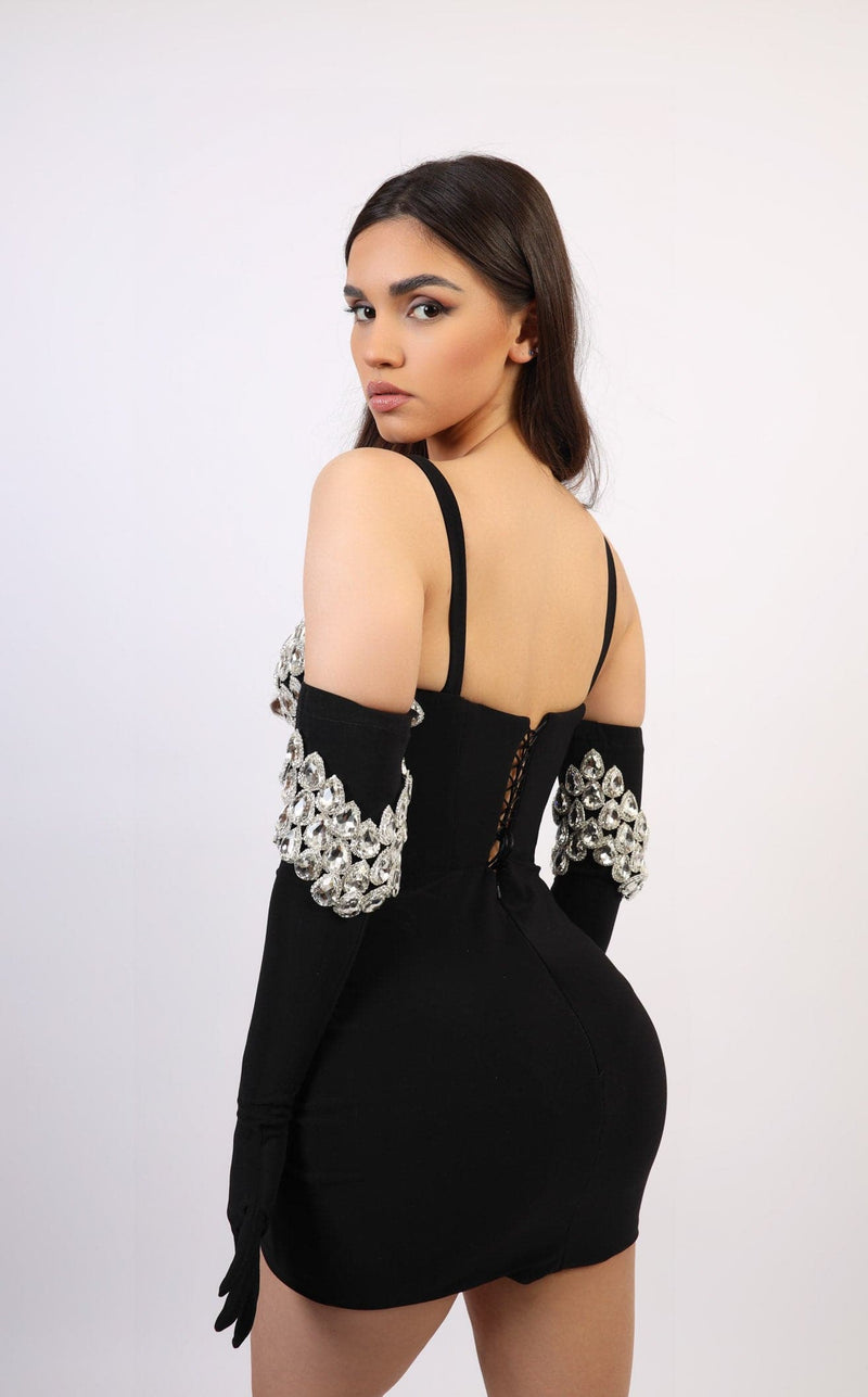 Chvmpayne Collection DL115 Dress Black