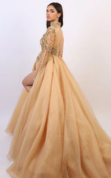 Chvmpayne Collection DL117 Dress Peach