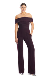 Alexander by Daymor 1751S23 Jumpsuit Aubergine