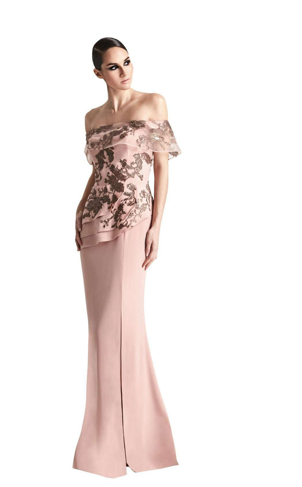 Alexander by Daymor 773 Prom Dress - Buff