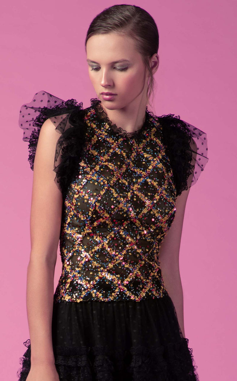 Beside Couture ED160203LK Black-Multicolor