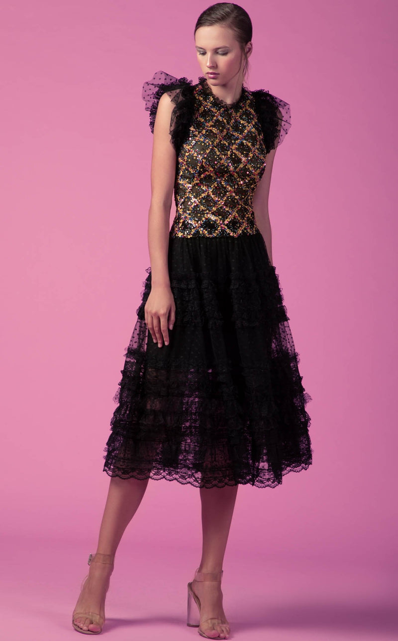 Beside Couture ED160203LK Black-Multicolor