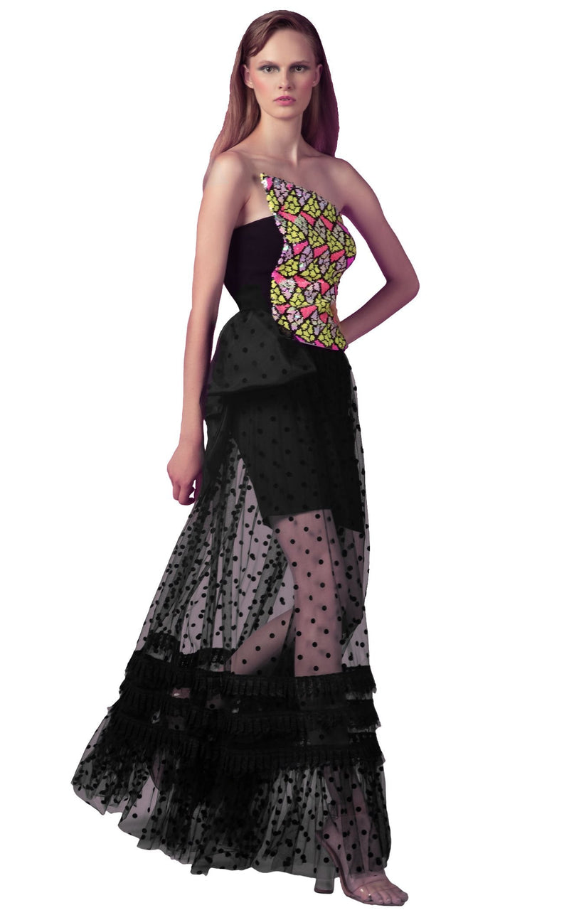 Beside Couture ED160810LK Black-Multicolor
