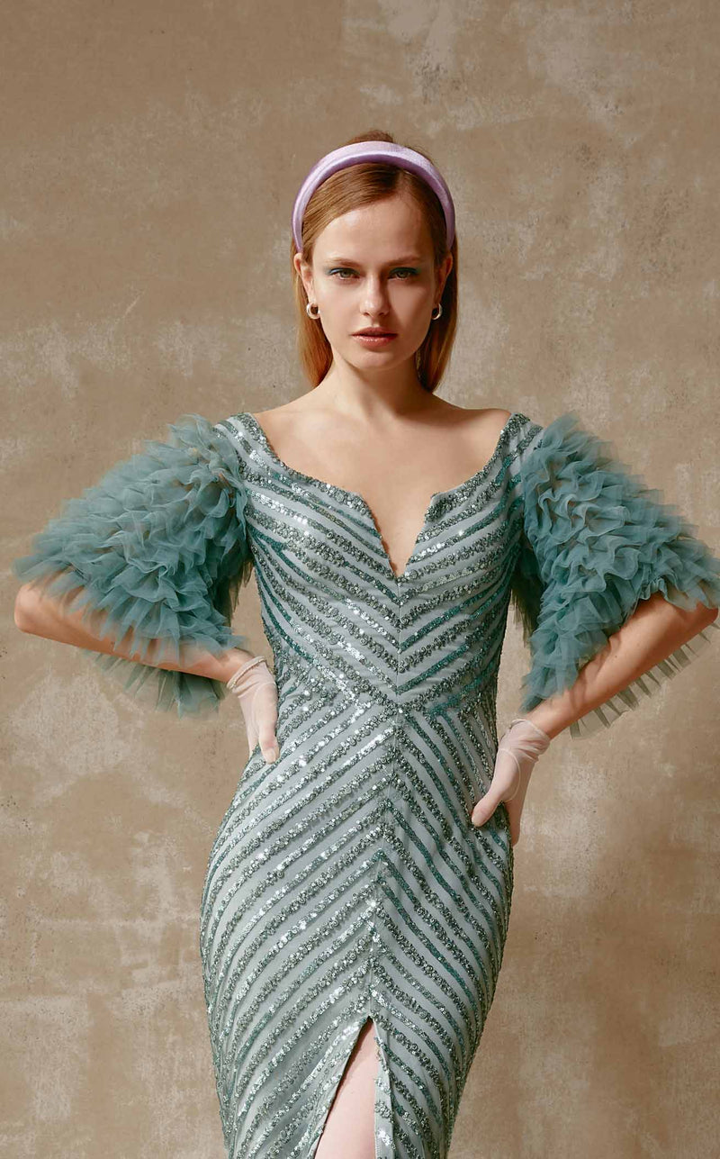 Beside Couture ED1629 Teal
