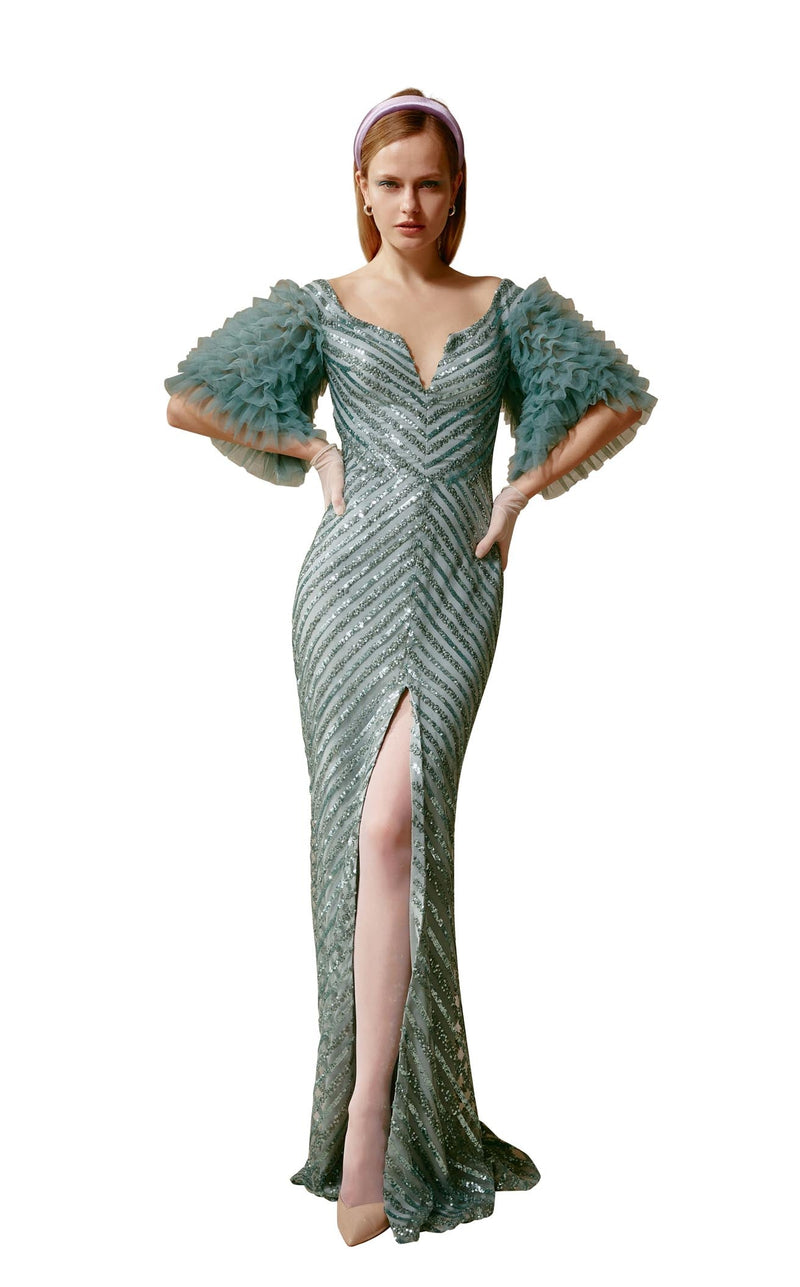 Beside Couture ED1629 Teal