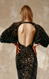 Beside Couture ED1651 Navy/Gold