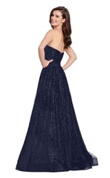Ellie Wilde EW119002 Navy Blue