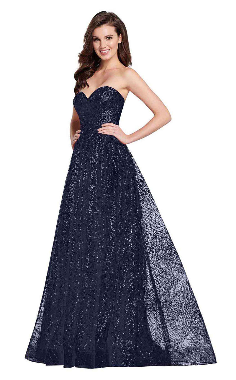 Ellie Wilde EW119002 Navy Blue