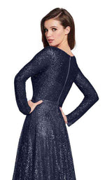 Ellie Wilde EW119003 Navy Blue