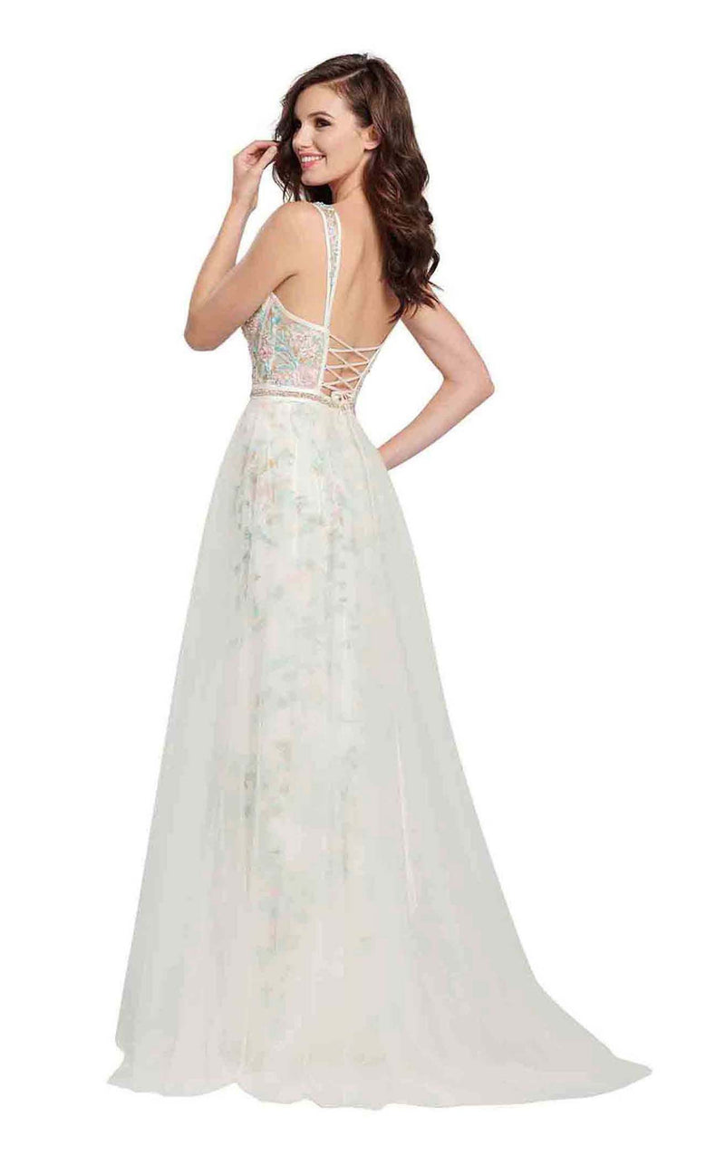 Ellie Wilde EW119011 Ivory Multi