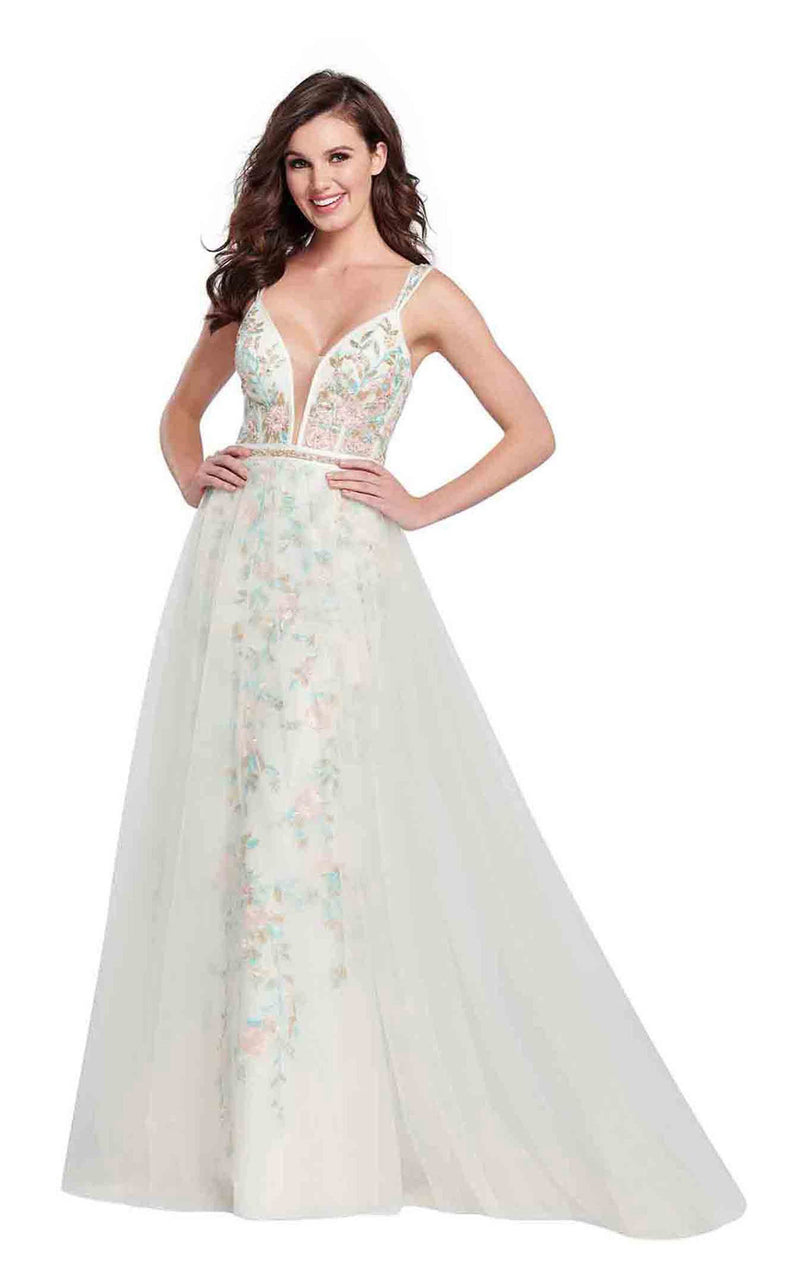 Ellie Wilde EW119011 Ivory Multi