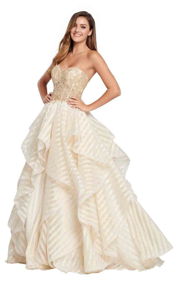 Ellie Wilde EW119015 Light-Gold-Ivory