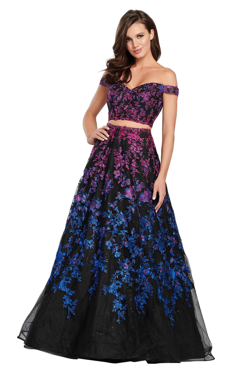 Ellie Wilde EW119057 Black Multi