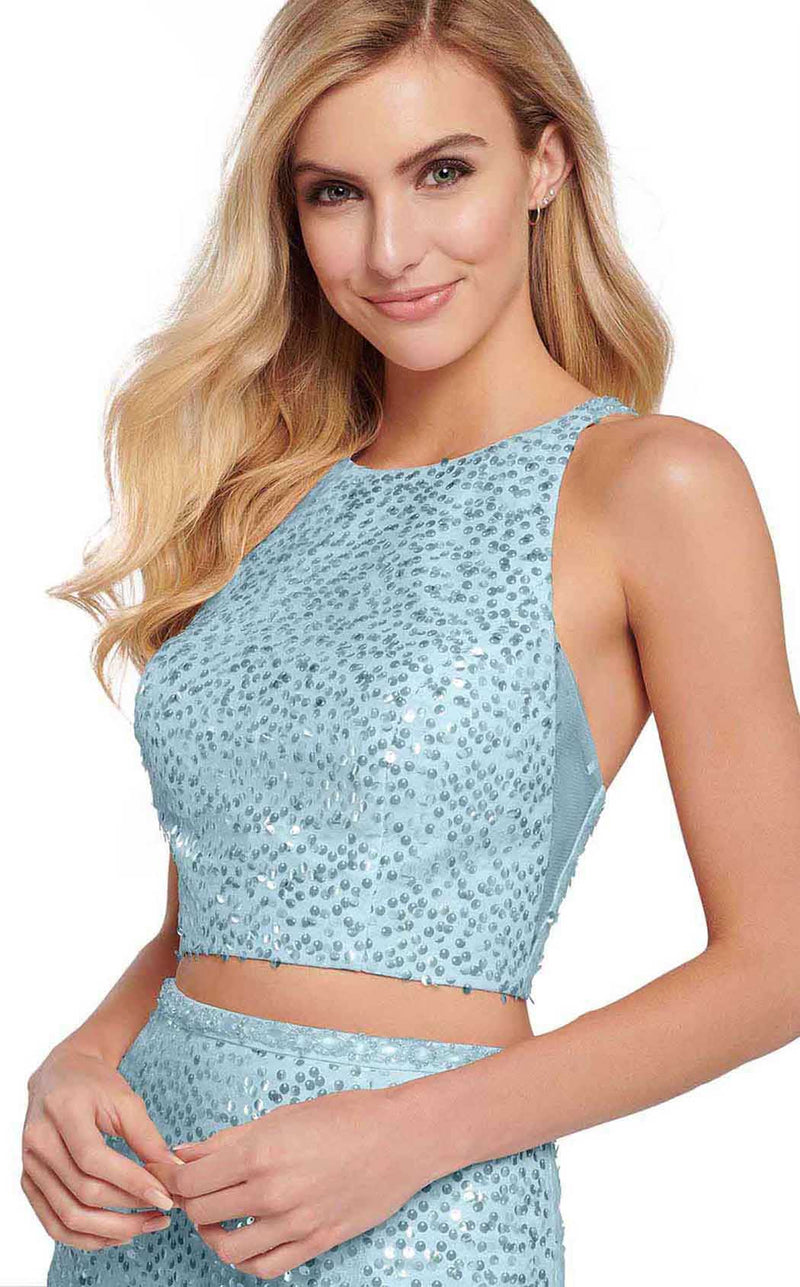 Ellie Wilde EW119058 Pale Blue