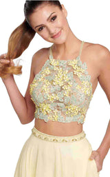 Ellie Wilde EW119073 Pale Yellow