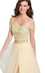 Ellie Wilde EW119074 Pale Yellow