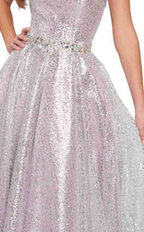 Ellie Wilde EW119078 Silver/Lilac