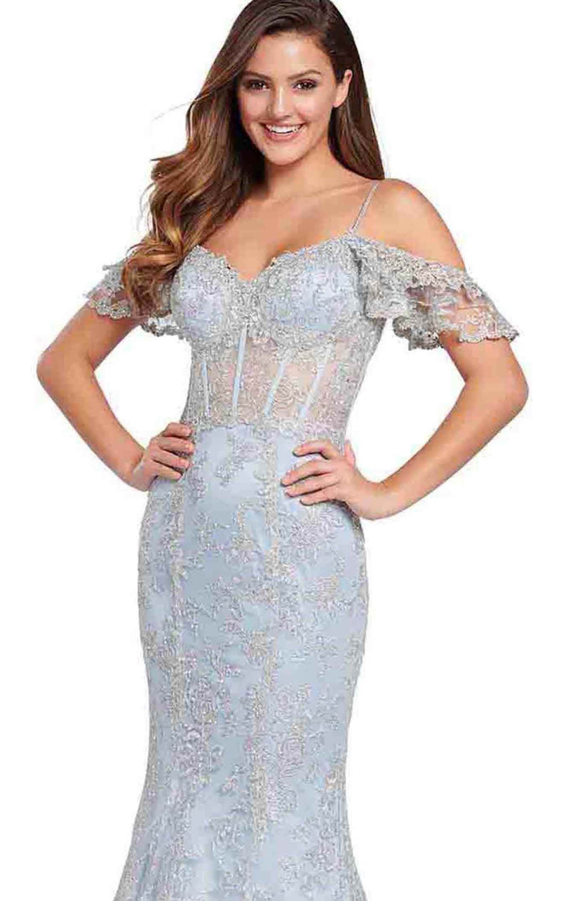 Ellie Wilde EW119081 Light Blue/Silver