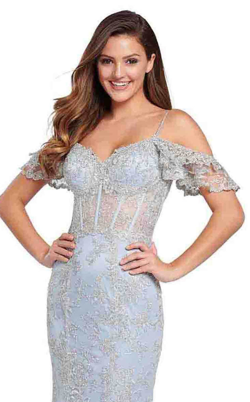 Ellie Wilde EW119081 Light Blue/Silver