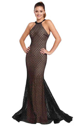 Ellie Wilde EW119084 Black-Nude