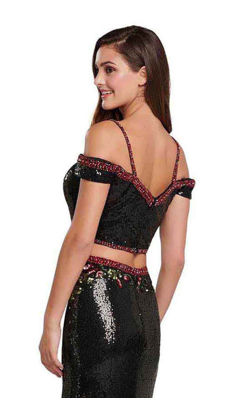 Ellie Wilde EW119086 Black Multi