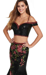 Ellie Wilde EW119086 Black Multi