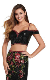 Ellie Wilde EW119086 Black Multi