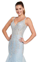 Ellie Wilde EW119093 Blue-Silver