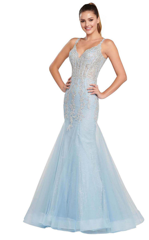 Ellie Wilde EW119093 Blue/Silver