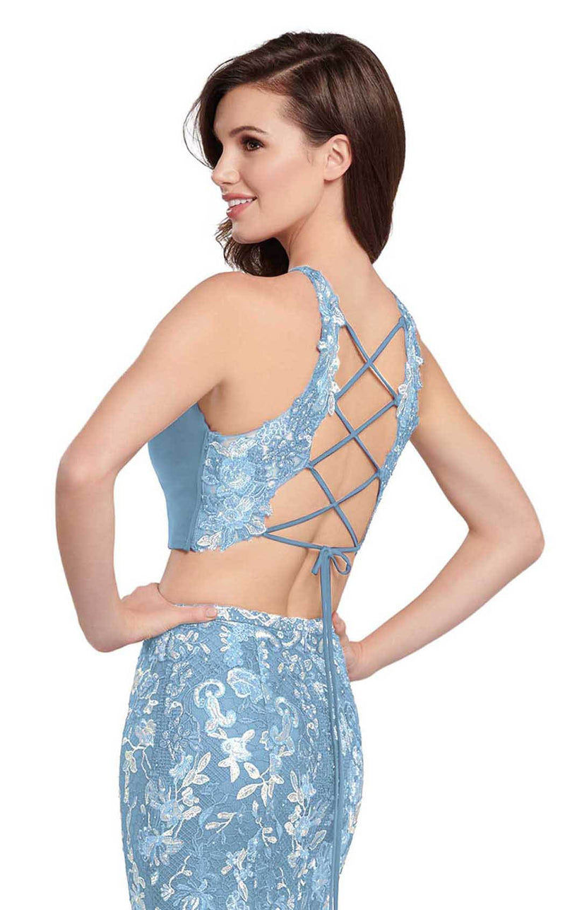 Ellie Wilde EW119113 Pale-Blue-Multi