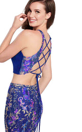 Ellie Wilde EW119113 Royal-Blue-Multi