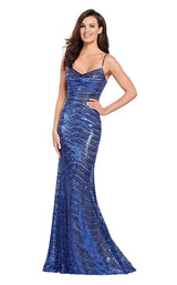 Ellie Wilde EW119122 Royal Blue