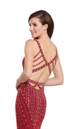 Ellie Wilde EW119124 Wine-Rose-Gold