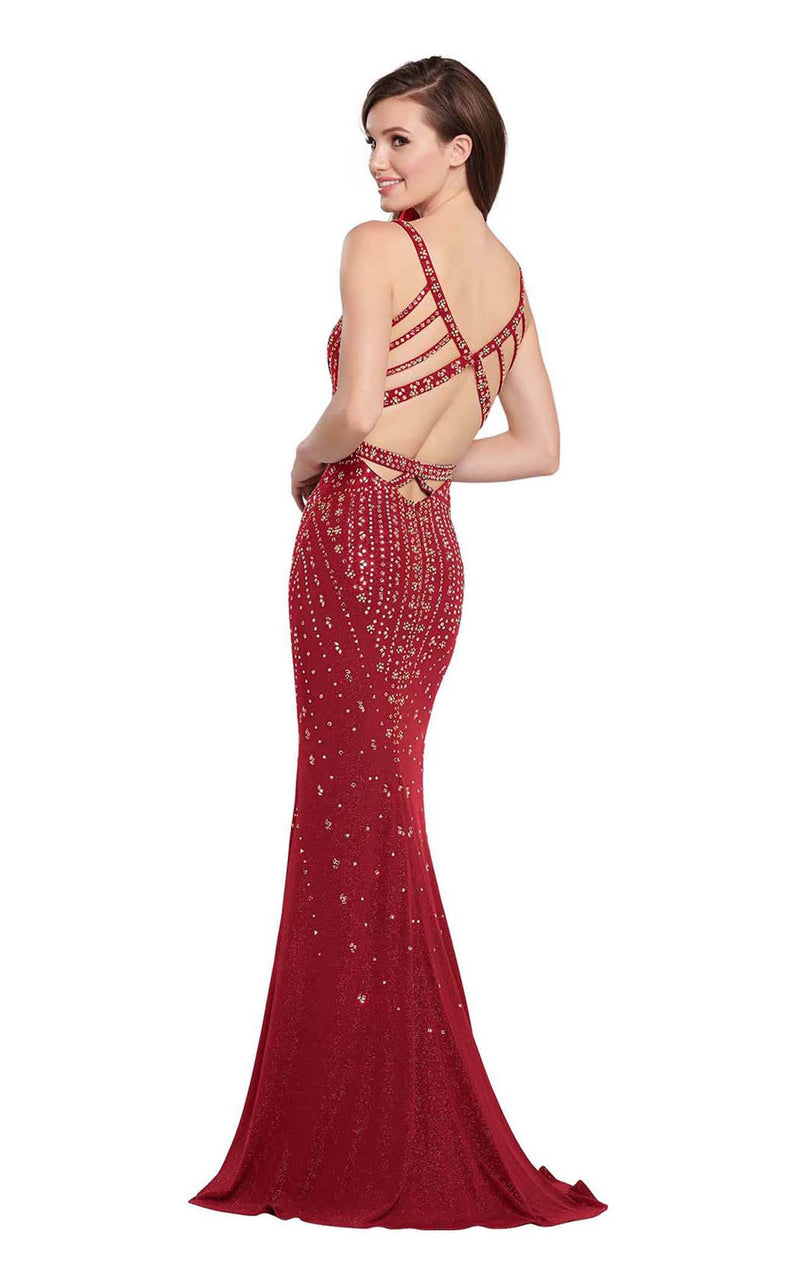 Ellie Wilde EW119124 Wine-Rose-Gold