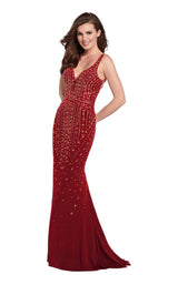 Ellie Wilde EW119124 Wine-Rose-Gold