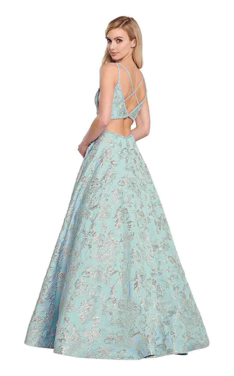 Ellie Wilde EW119125 Aqua-Gold