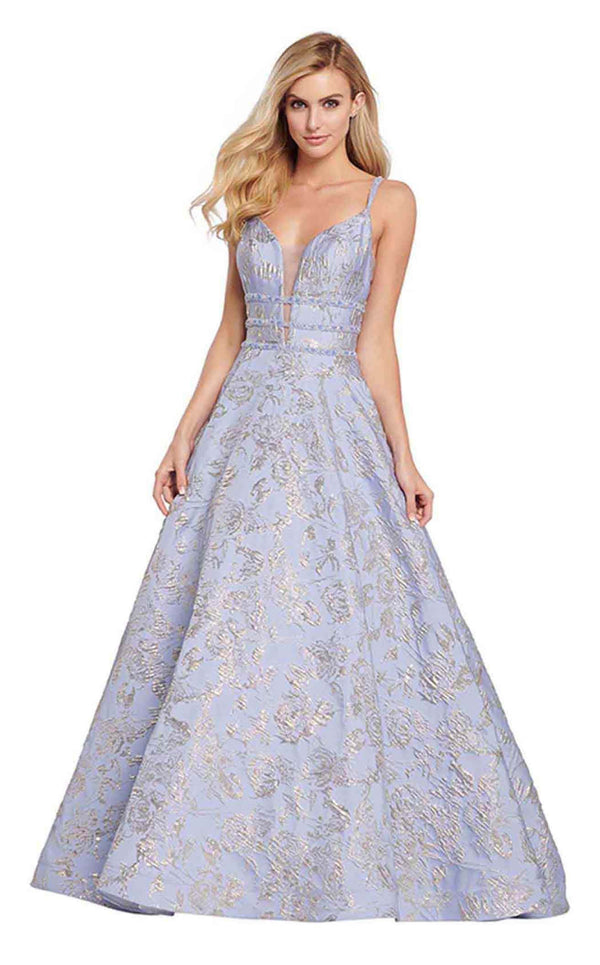 Ellie Wilde EW119125 Light-Periwinkle-Gold