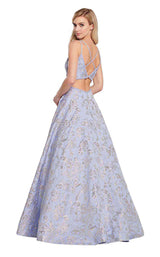 Ellie Wilde EW119125 Light-Periwinkle-Gold